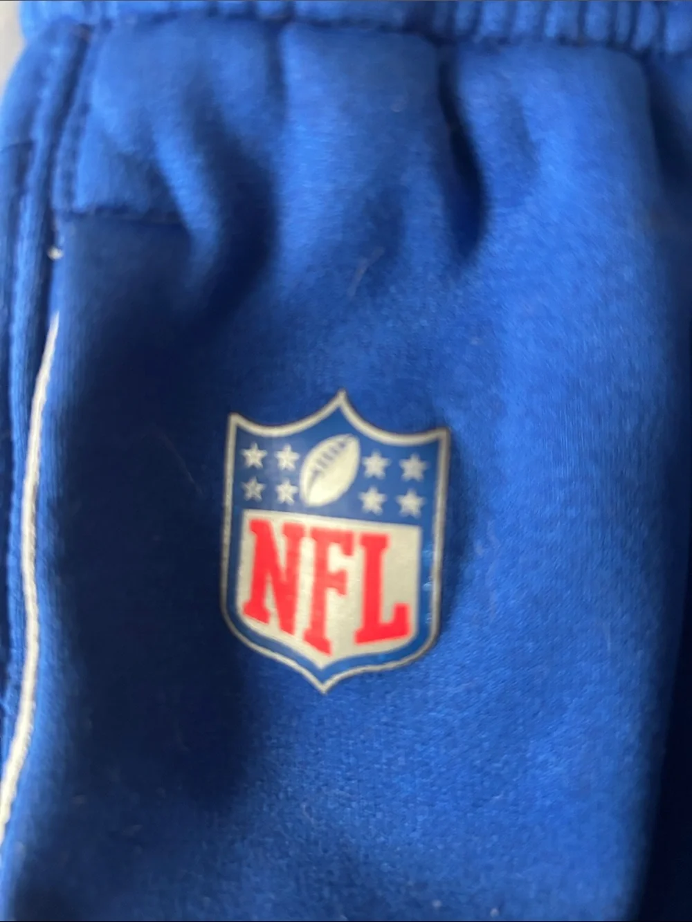 Nike Kids Blue Fleece Joggers with Team Logo